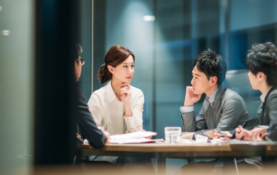 チームでのディスカッション